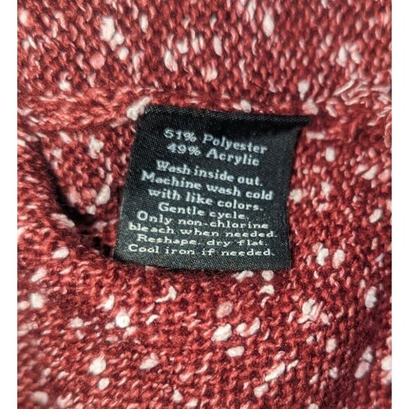 Rock & Republic Women’s Medium Pullover Maroon and White Speckled Sweater - Picture 6 of 6